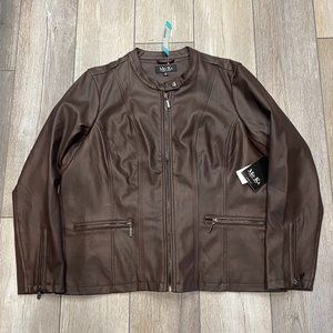 Women's 2X NWT Mo-Ka by SantaFe Apparel brown jacket (Stitch Fix)